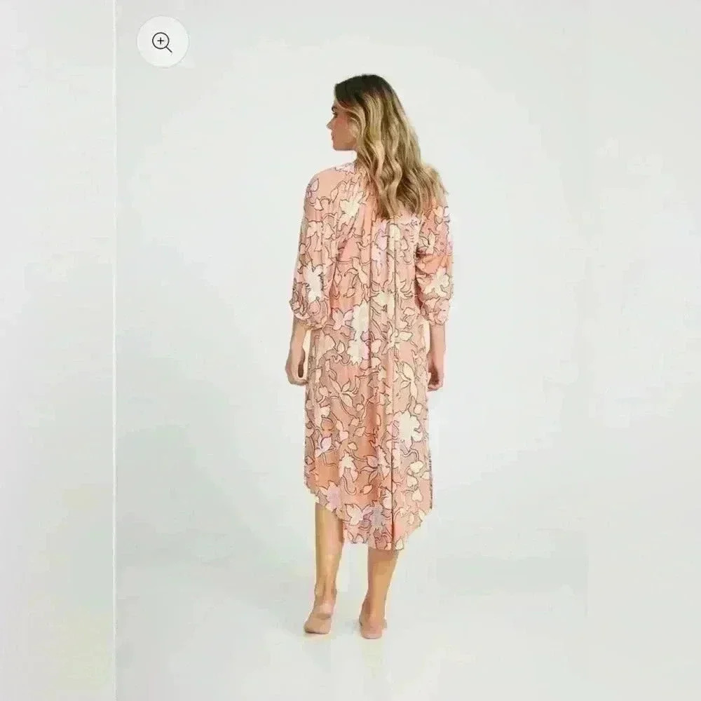 Boutique Australian HOLIDAY Cabana Midi Dress ~ Rainforest ~ Medium~NWT! Floral - Picture 3 of 11